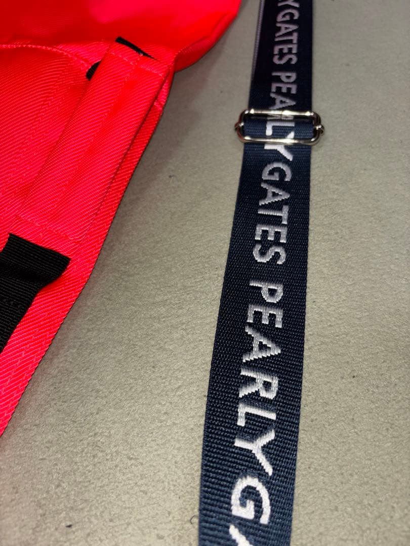 （新品）パーリーゲイツ、蛍光オレンジ色、クラブケース、サブバッグ、希少品