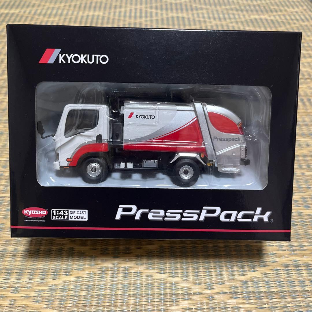 極東開発工業　プレス式ごみ収集車　プレスパック　1/43 ミニカー
