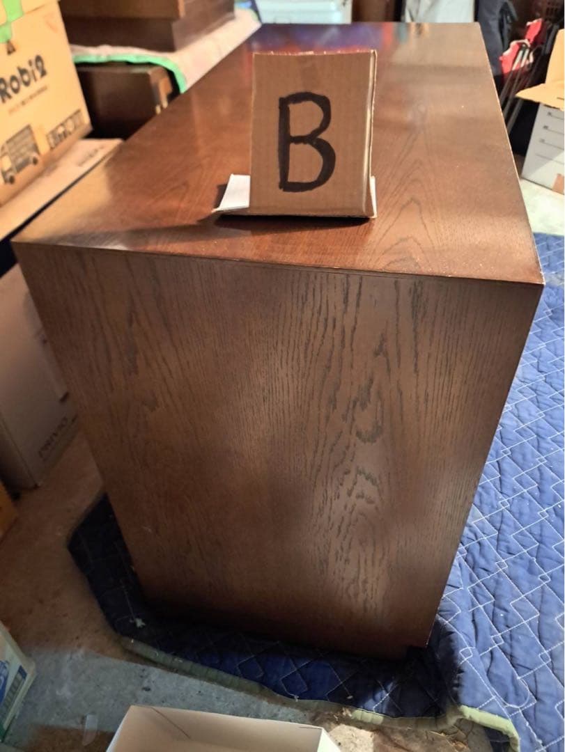 domani カリモク チェスト マホガニー無垢材 引き出し 収納 3段 4杯