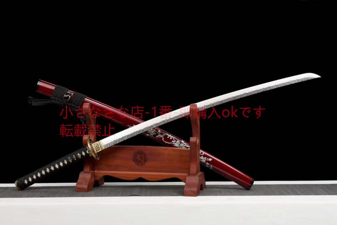 焼成打石紋模様鋼武士刀【鶯歌燕舞】 古兵器 武具 刀装具 日本刀 模造刀 居合刀