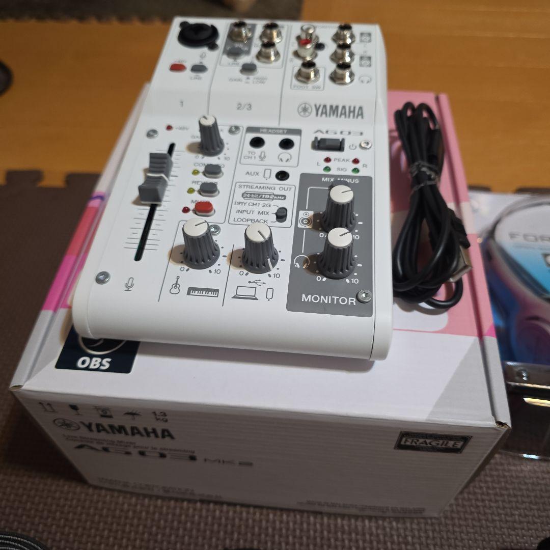 AG03、Audio Technicaコンデンサーマイク、スタンドセット