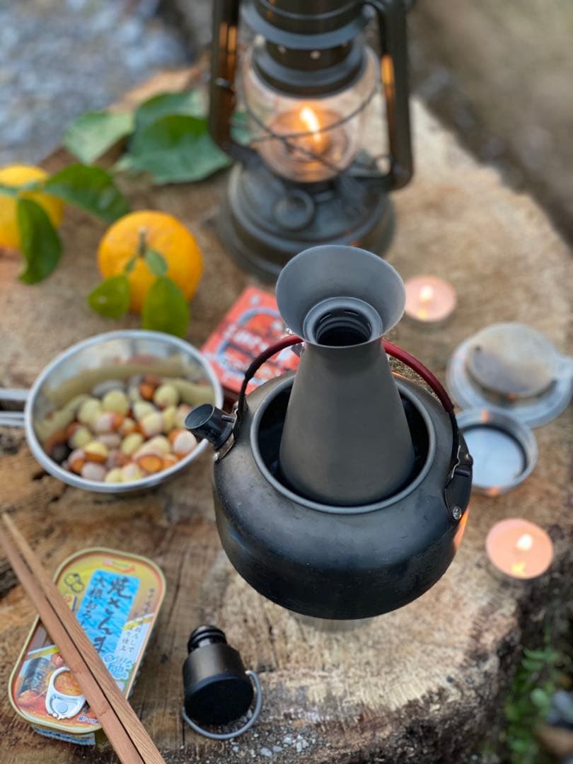 チタンとっくりtitanium 徳利 酒筒 熱燗 チタンおちょこ2➕ケース付き