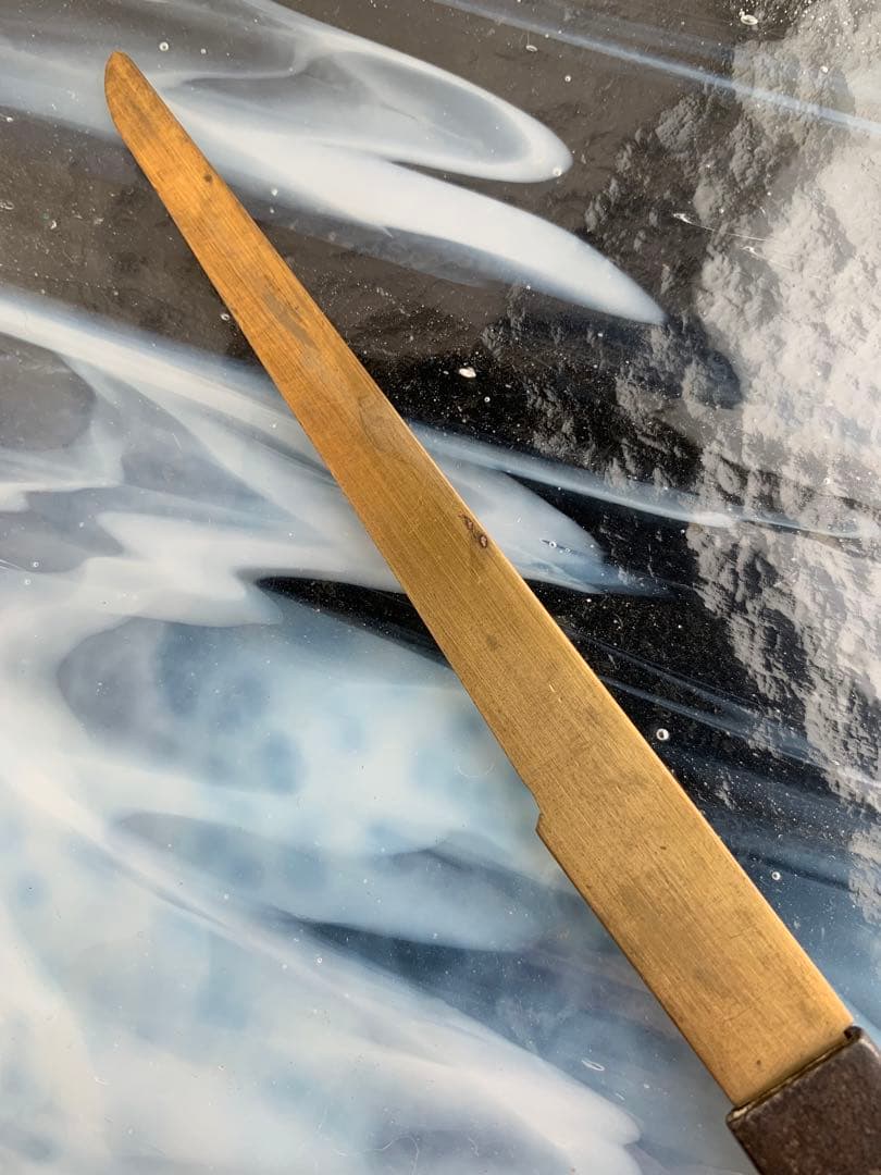 小柄小刀　魚図小柄袋　刀装具（15cm以下の合法サイズ）