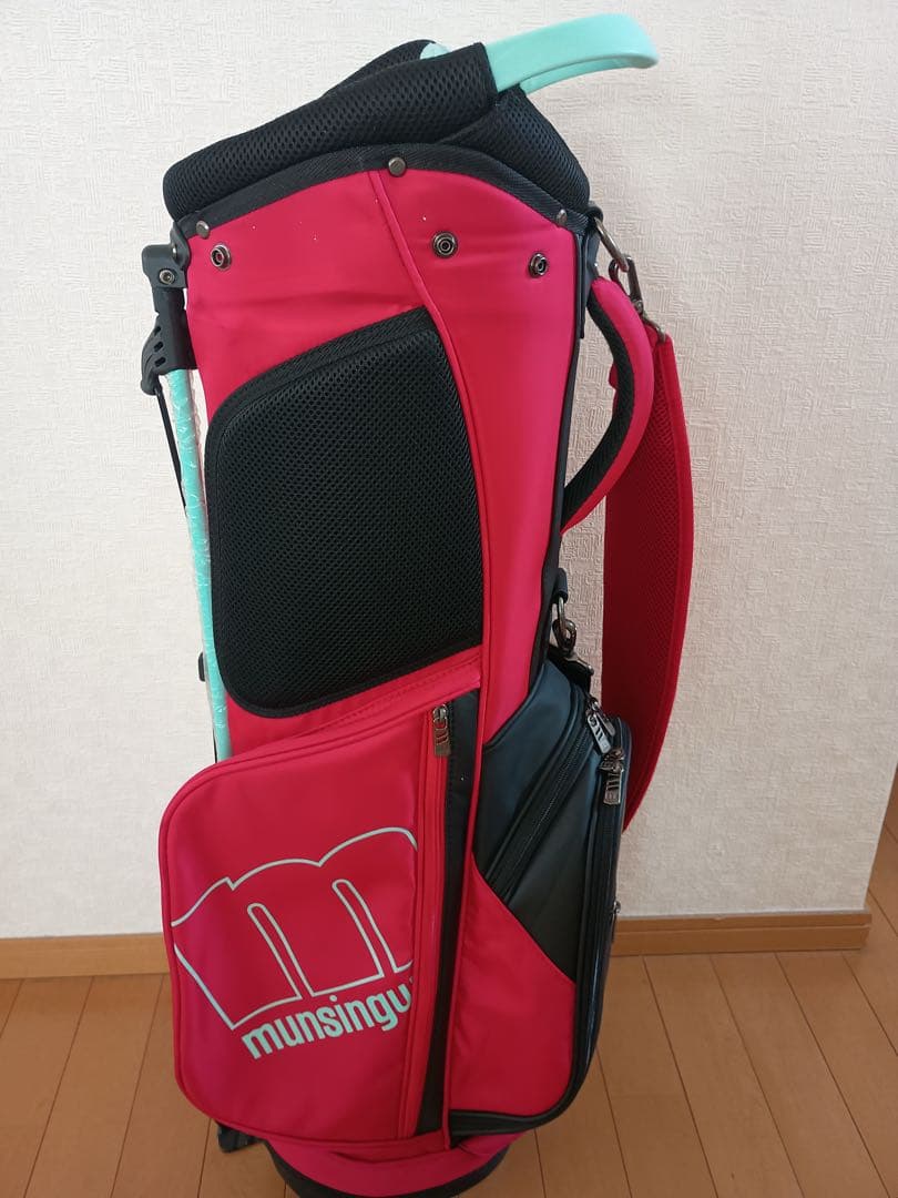 美品 munsingwear ゴルフバッグ スタンド付