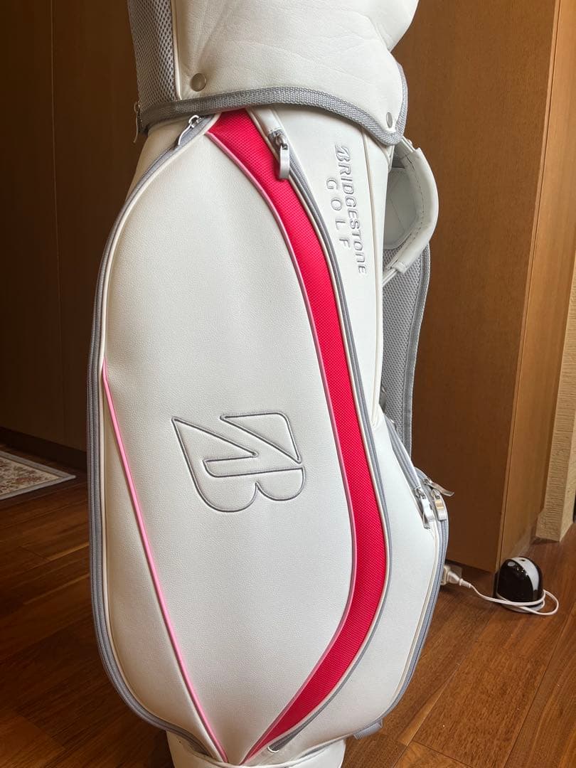 ブリヂストン キャディバッグ ホワイト/ピンク