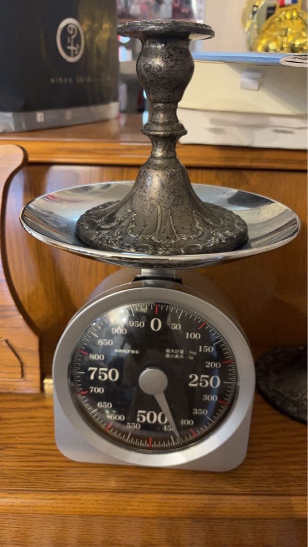 ゴーハム　キャンドルホルダー　シルバー　銀　アンティーク　2本セット