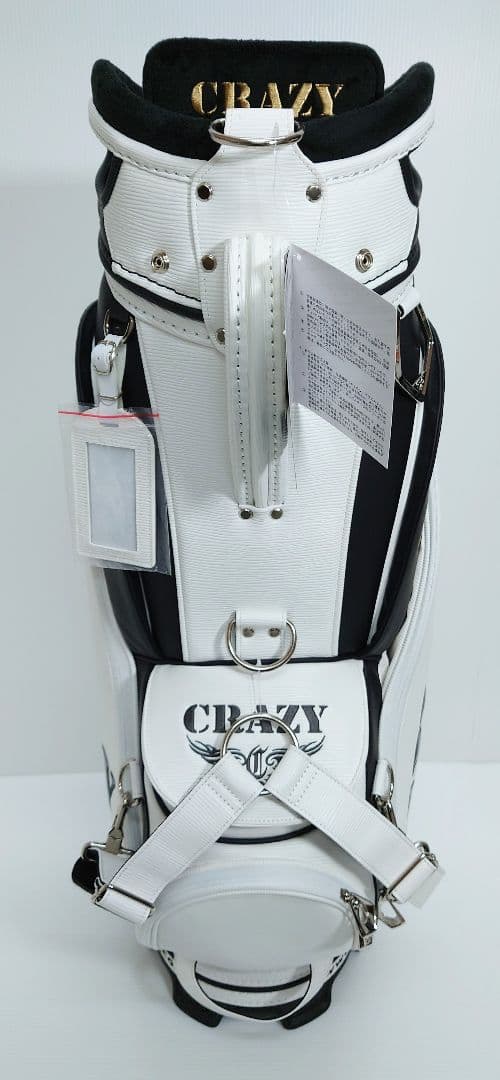 CRAZY クレイジー、キャディバッグ ホワイト【新品】