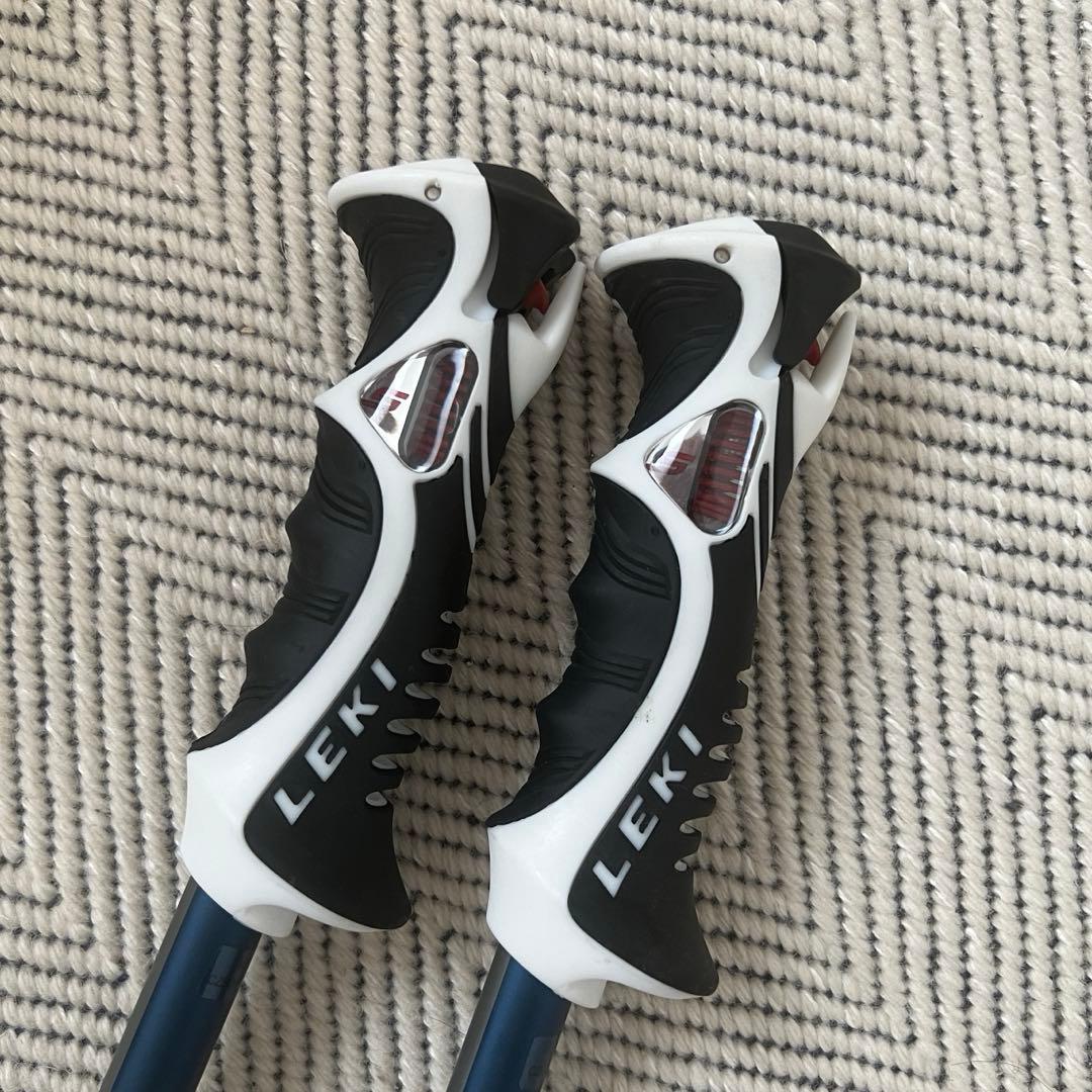 【美品】LEKI スキーストック 伸縮式 トリガーシステム