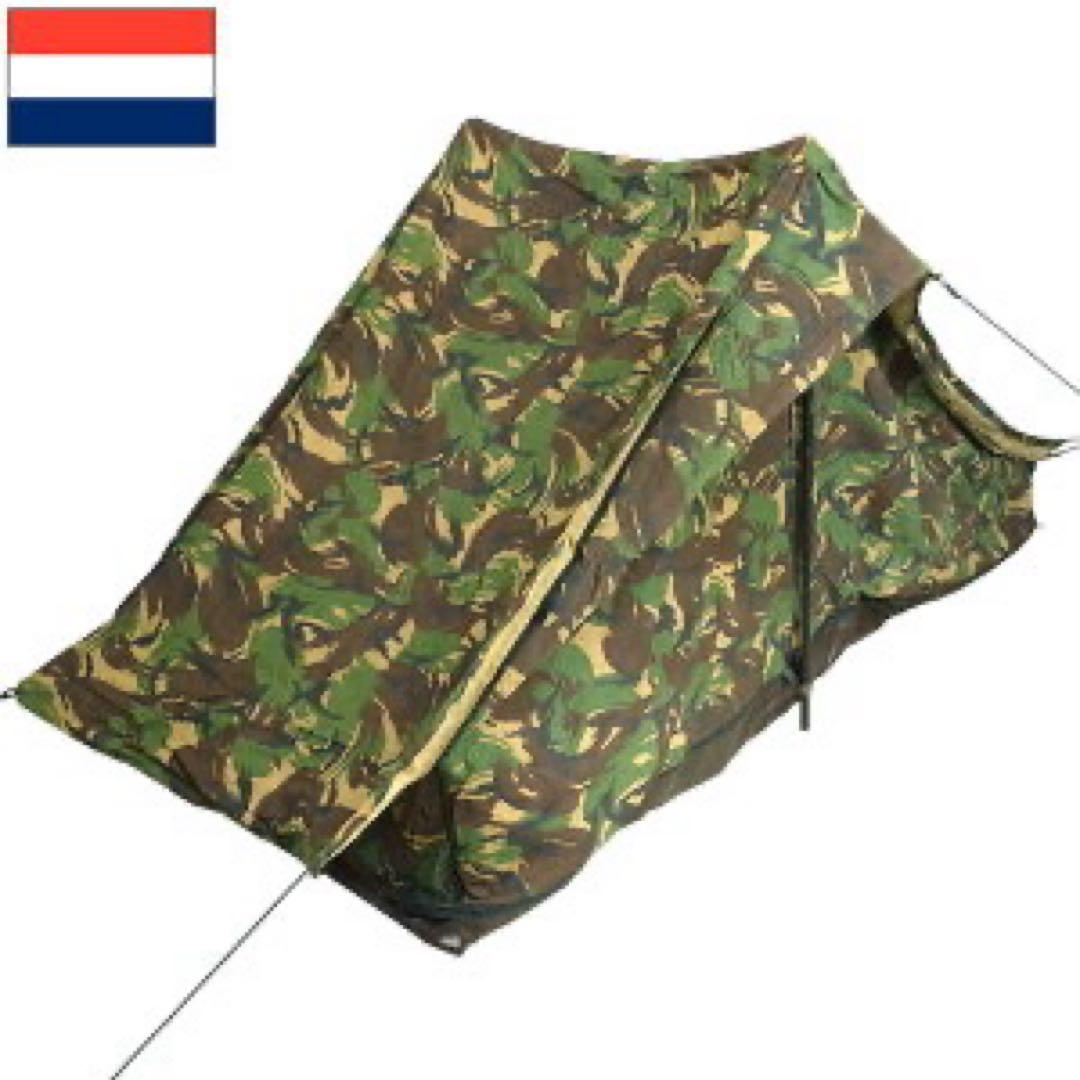 オランダ軍　迷彩テント ロール式収納