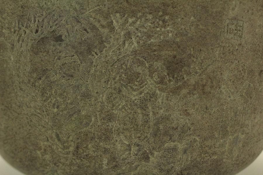 中国美術 朱泥 植木鉢 蘭鉢 園芸(BB451)