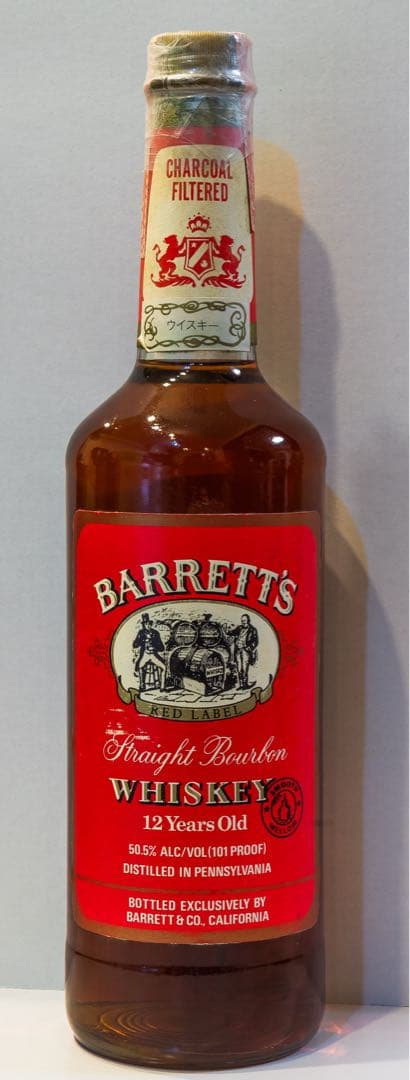 バレッツ　12年　バーボンウイスキー