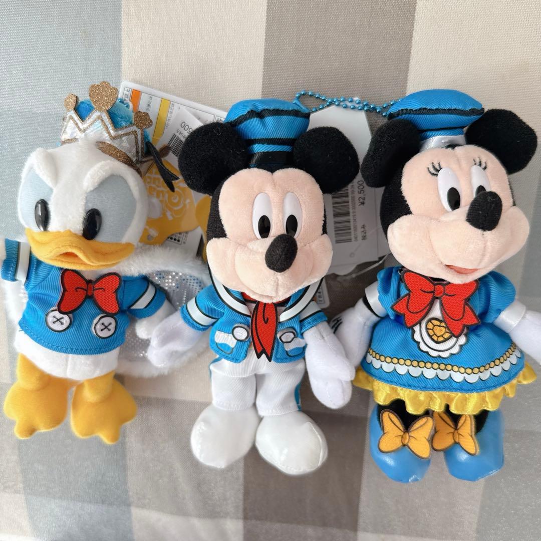 ディズニーパルパルーザ ドナルドのクワッキーダックシティ ぬいぐるみバッジセット