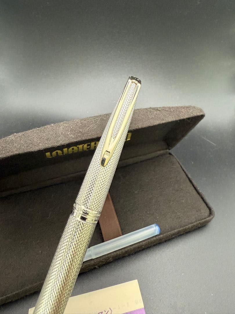 WATERMAN 万年筆 CF-77R 銀張 バーレイ