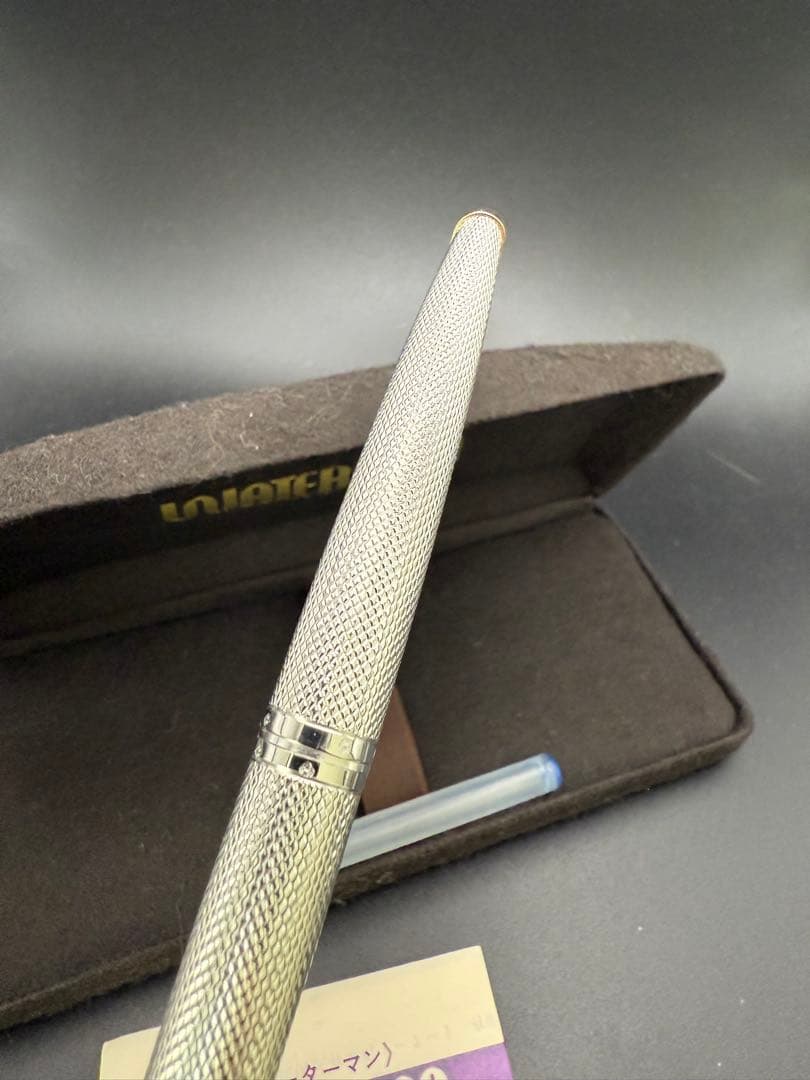 WATERMAN 万年筆 CF-77R 銀張 バーレイ