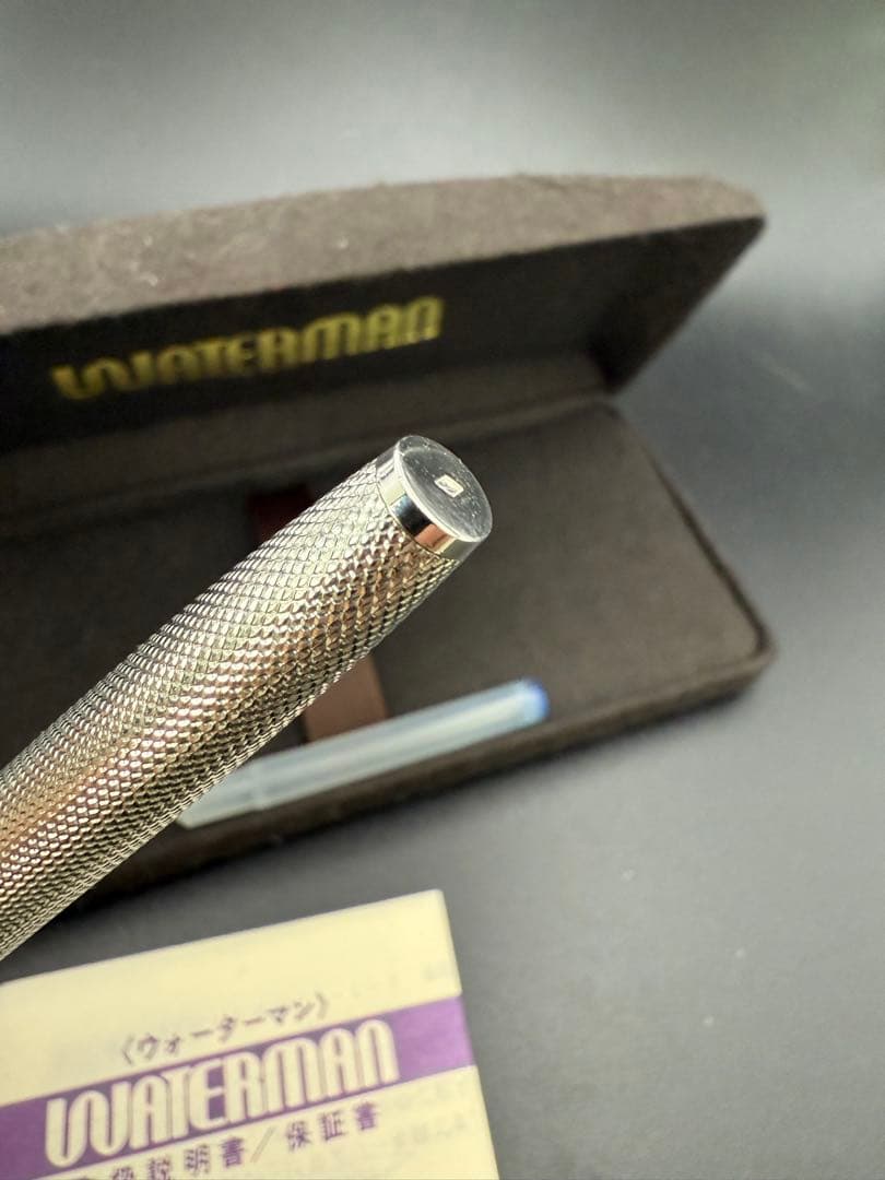WATERMAN 万年筆 CF-77R 銀張 バーレイ