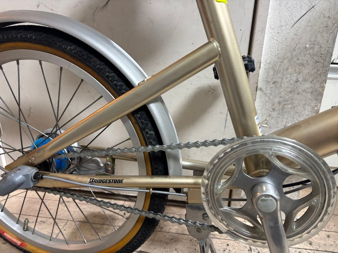 BRIDGESTONE picnica PCF 折りたたみ自転車 ゴールド