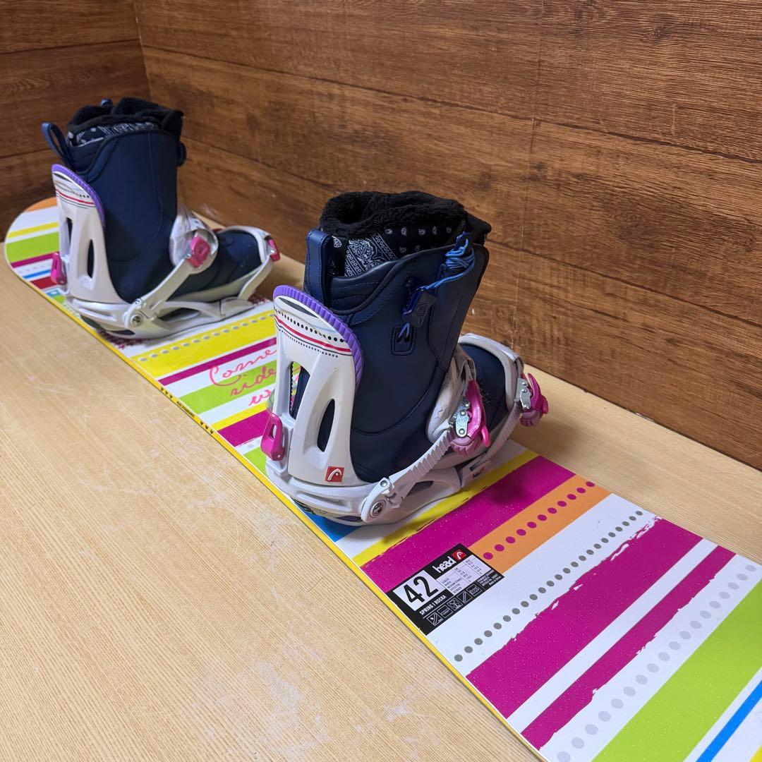HEAD ヘッド　レディース　スノーボード　３点セット　ブーツ23.5