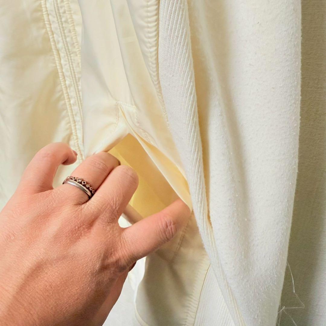 23区 ゴルフ　パーカー　ジッパー　ロゴ　オンワード樫山　ホワイト【Ⅲ】