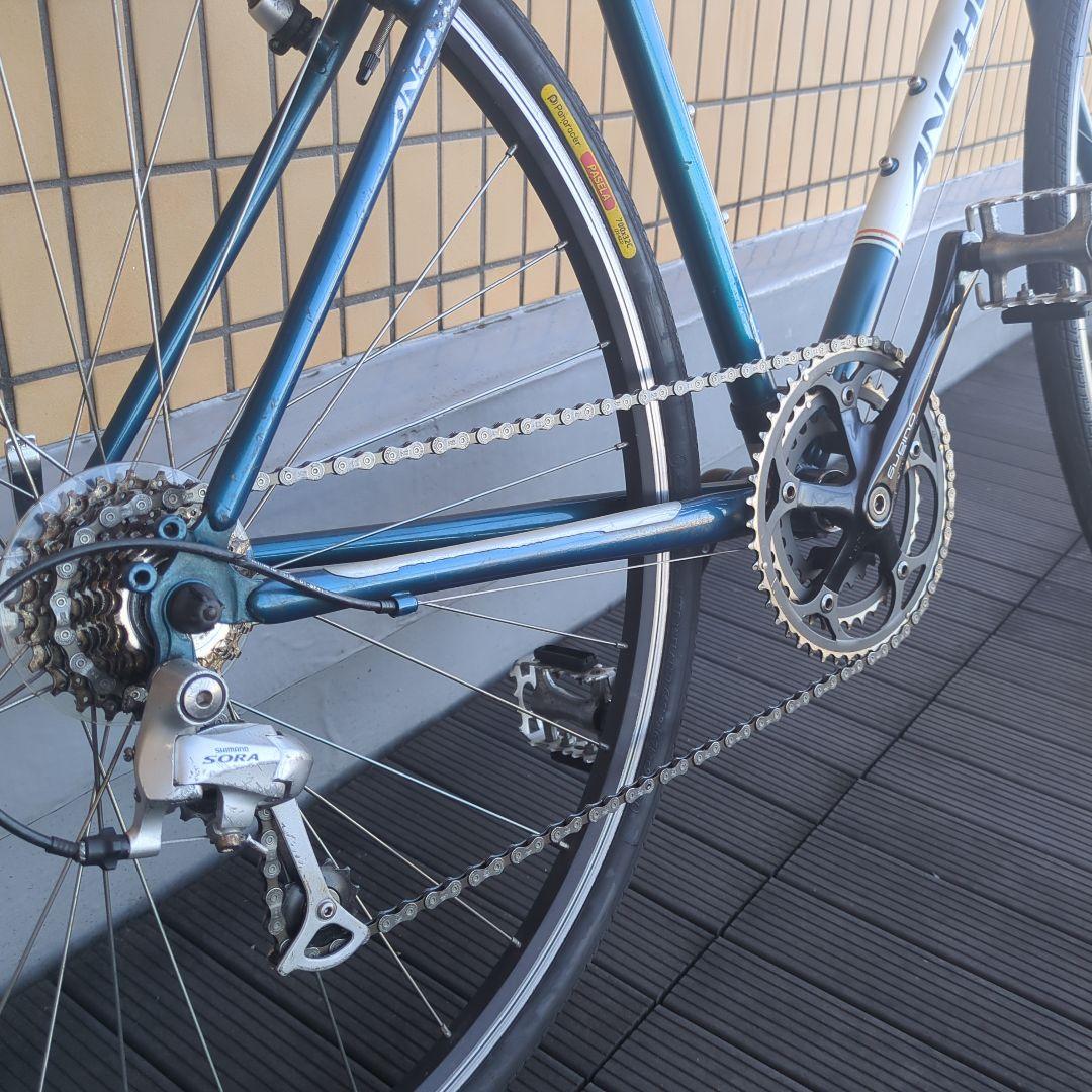 ANCHOR シクロクロスバイク 青緑