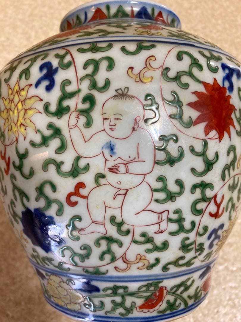 大明萬暦年制   六角  瓶 中国古玩