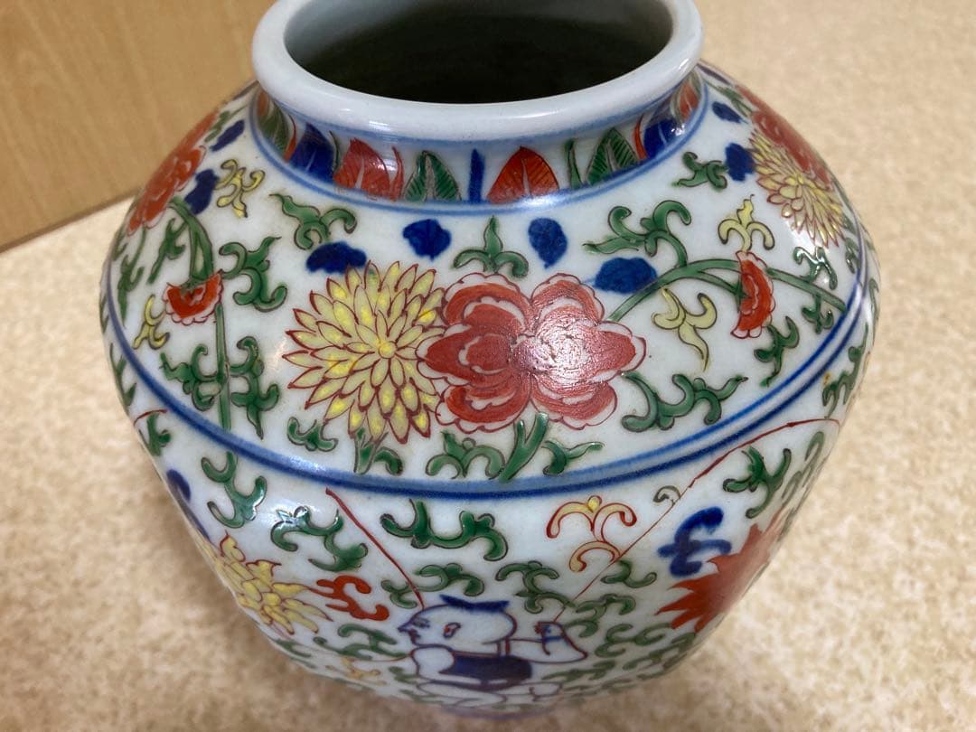 大明萬暦年制   六角  瓶 中国古玩