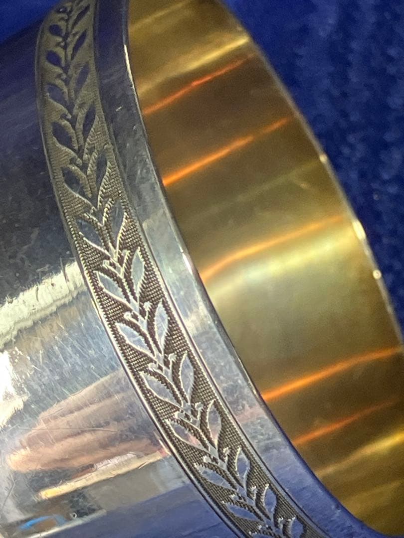 服部時計店　明治大正時代　銀杯　酒器　アンティーク　純銀　燕刻印