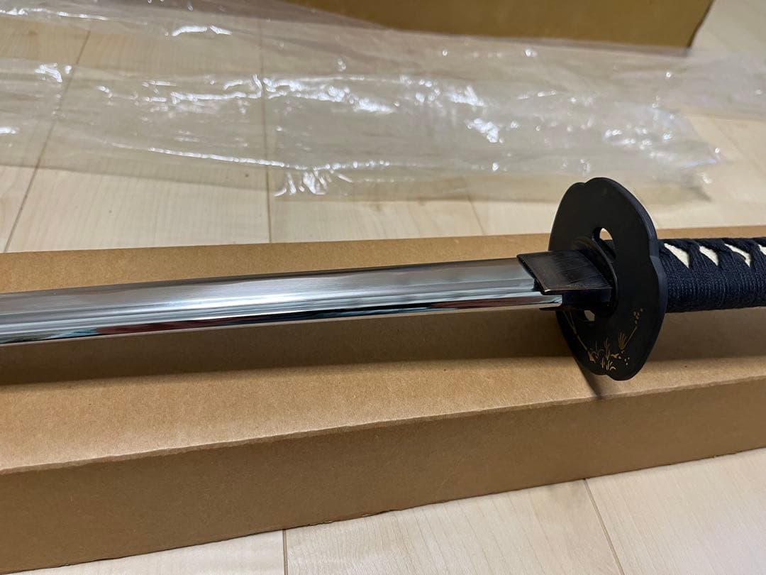 日本アンティックギャラリー　大小セット　居合刀　模造刀 黒柄　五郎入道政宗