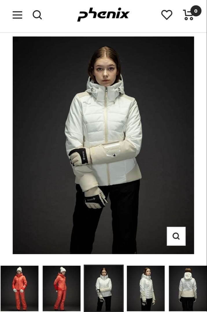 <最終セール> phenicsダイアンス スノーウェア ホワイト スキーウェア