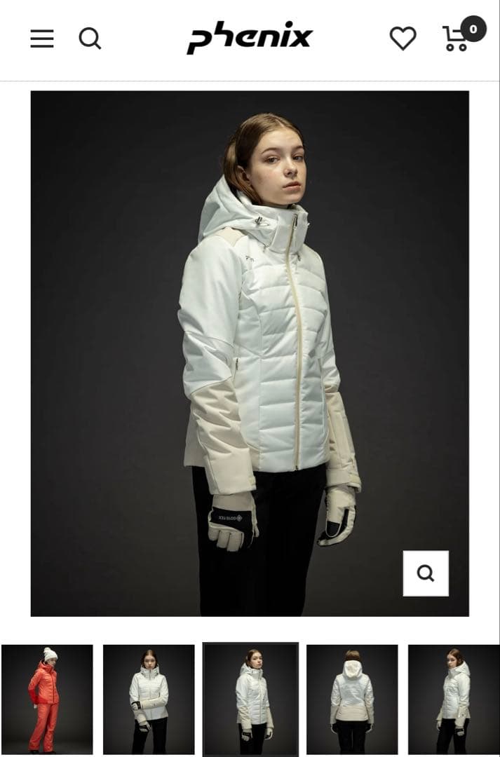 <最終セール> phenicsダイアンス スノーウェア ホワイト スキーウェア