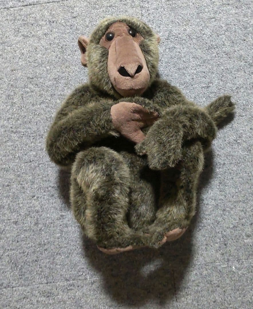 猿 ぬいぐるみ お座り レトロ 希少