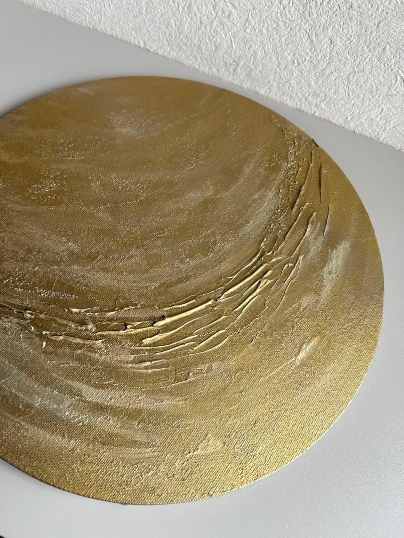 -Texture Art／30cm サークル N.キャンバスボード a