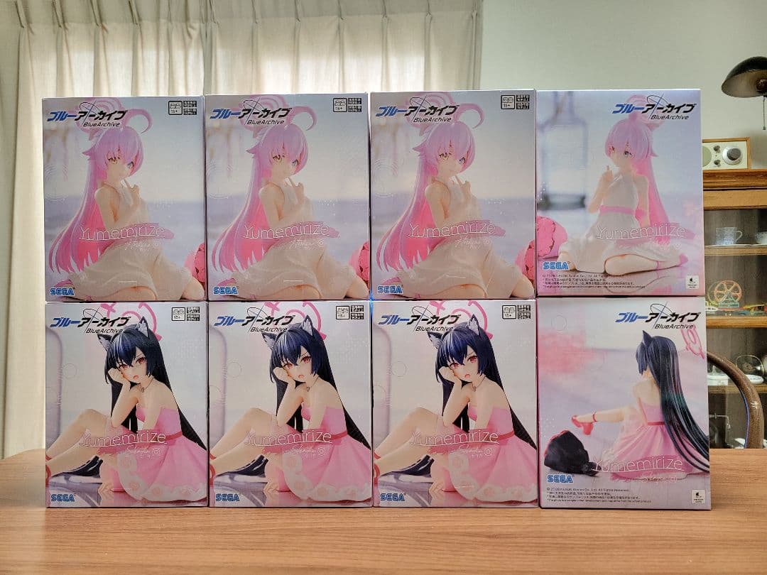 ブルーアーカイブ·Yumemirize セリカとホシノ·フィギュア·8体セット