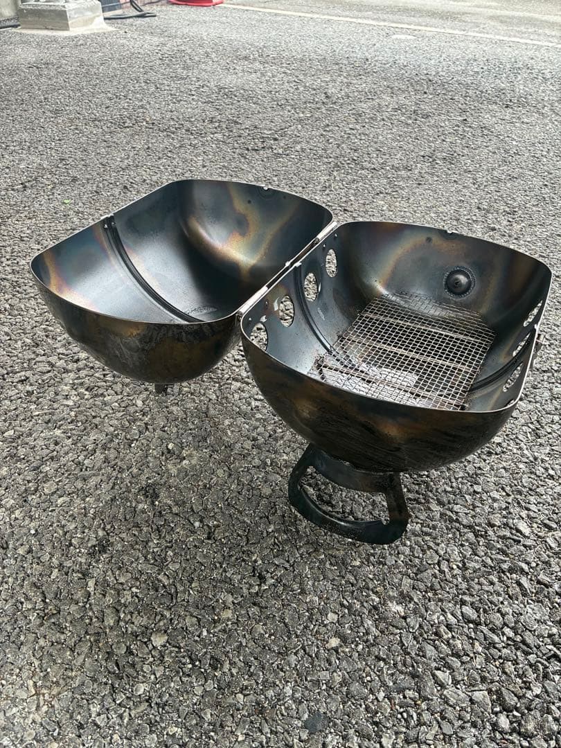 BBQ窯　ポータブルバーベキューグリル スチール製