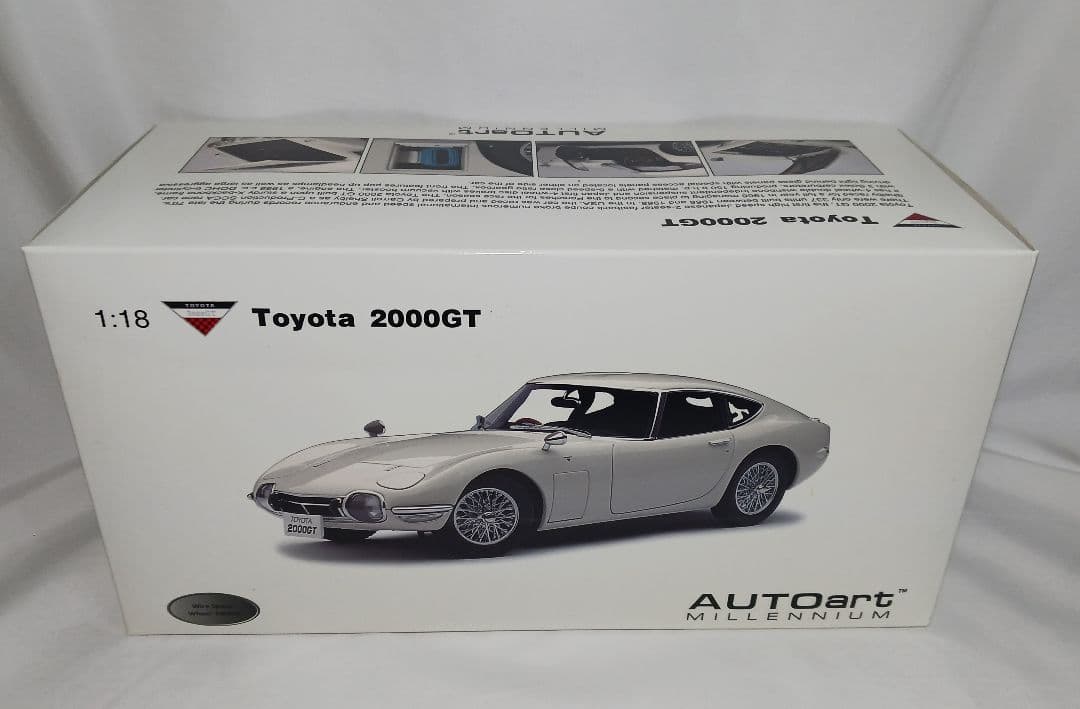 難あり　オートアート プレミアム トヨタ2000GT ワイヤースポークホイール