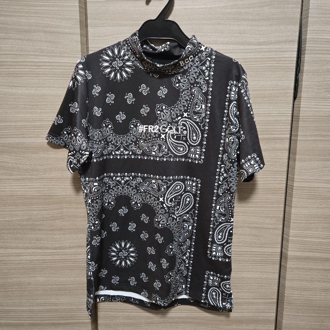 FR2 Babbits Country Club バンダナ柄 ゴルフモックネック