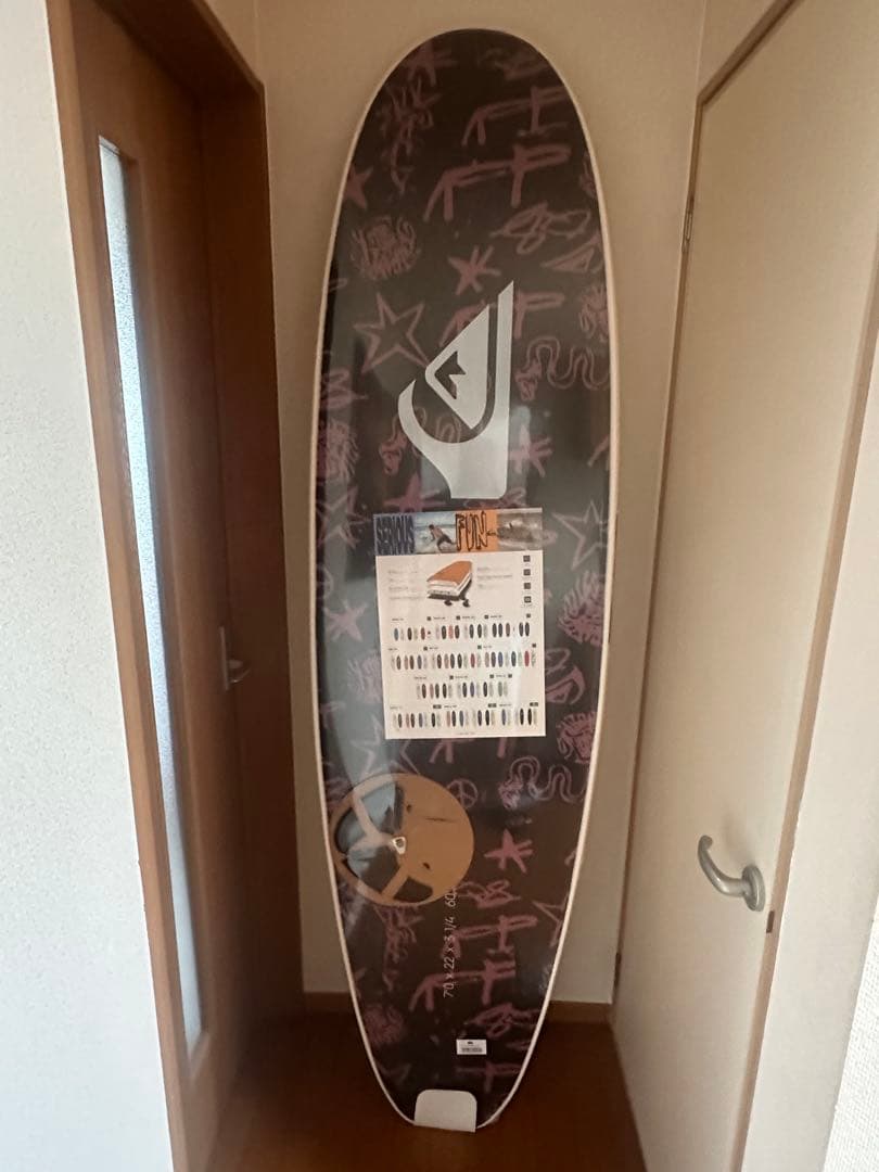 新品格安　カノアイガラシでお馴染みクイックシルバーソフト213cm7'0フィン付