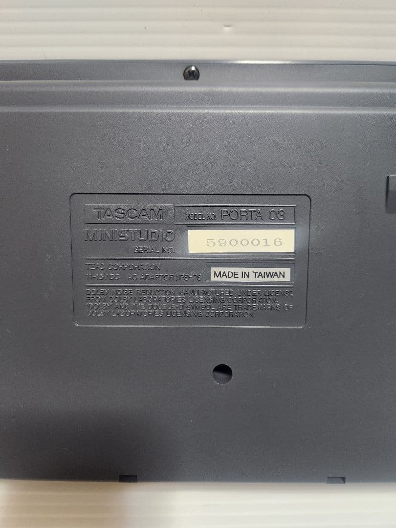完動品 TASCAM PORTA 03 Mk II マルチトラックレコーダー