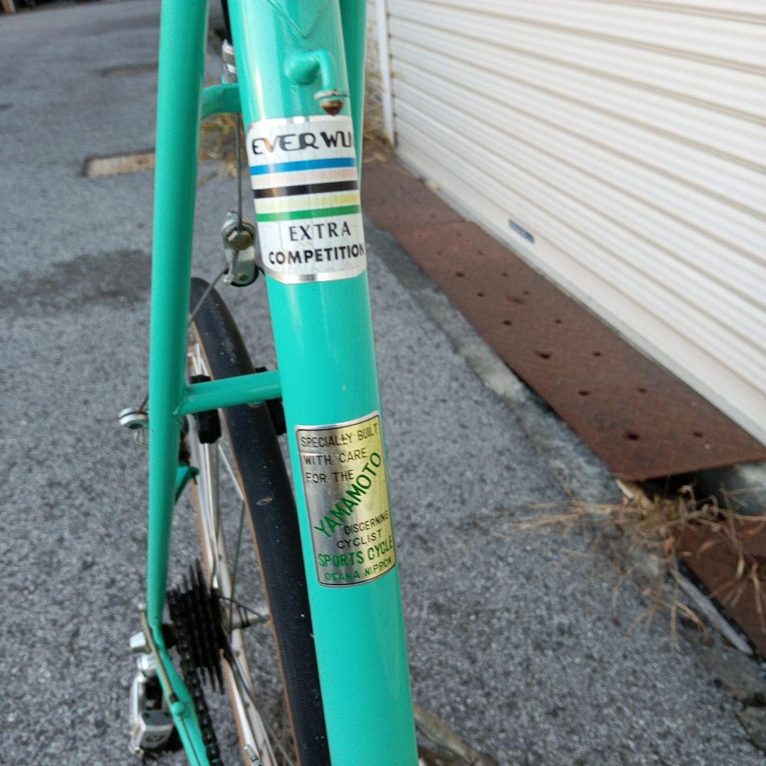 ターコイズ スチールフレーム 小径自転車