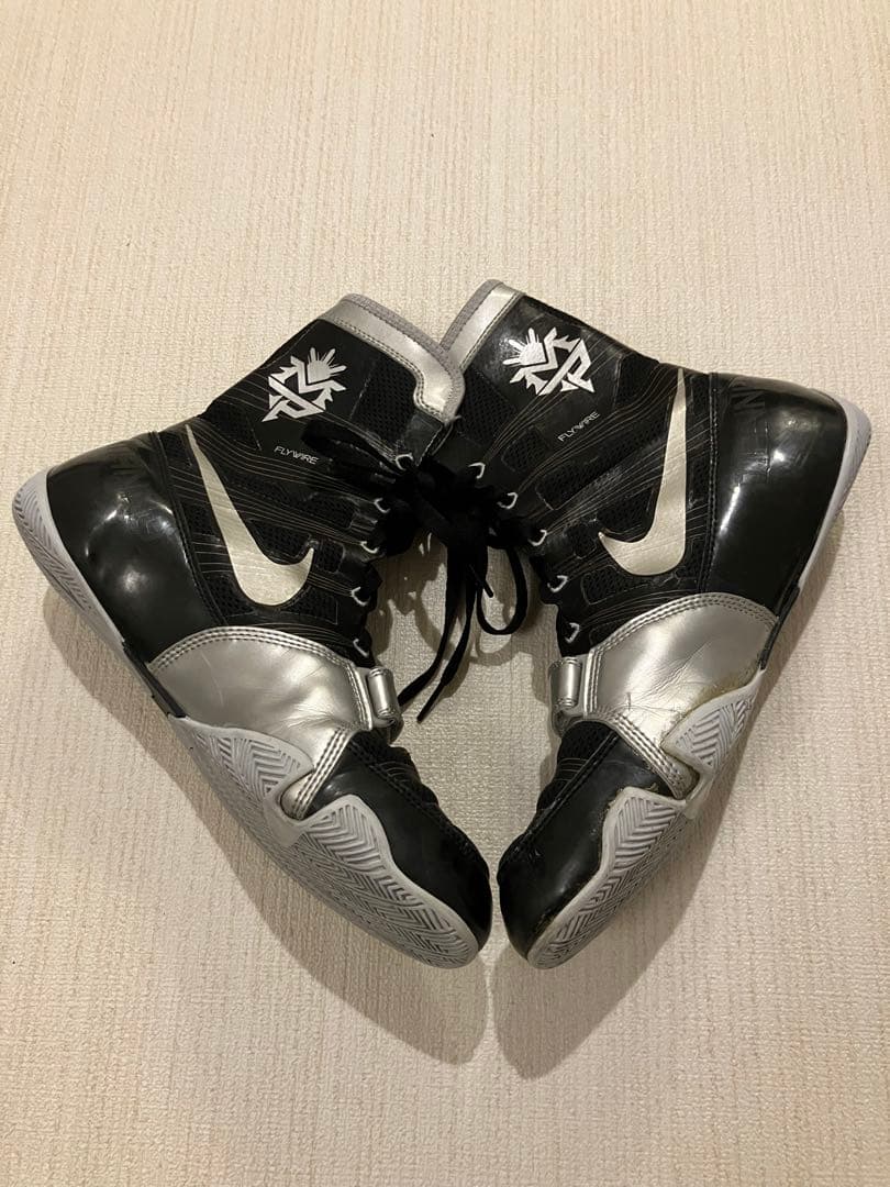 NIKE ボクシングシューズ ハイカット ブラック/シルバー 27.5㎝