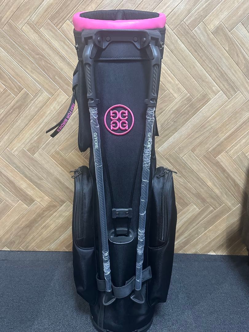 新品未使用☆G/FOREスタンド式キャディーバック　ブラックピンク