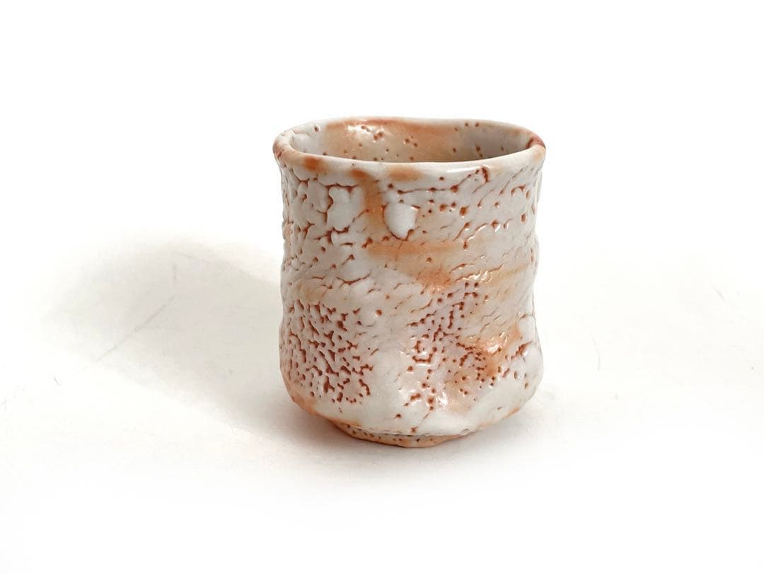 陶芸家　林正太郎　志野　湯呑　共箱