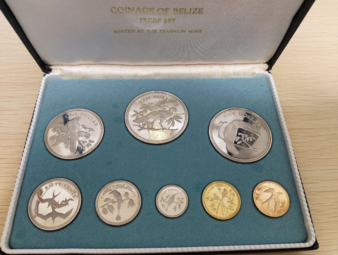 ★ベリーゼ 1974 SV925 プルーフ通貨8枚★スターリングシルバー含む