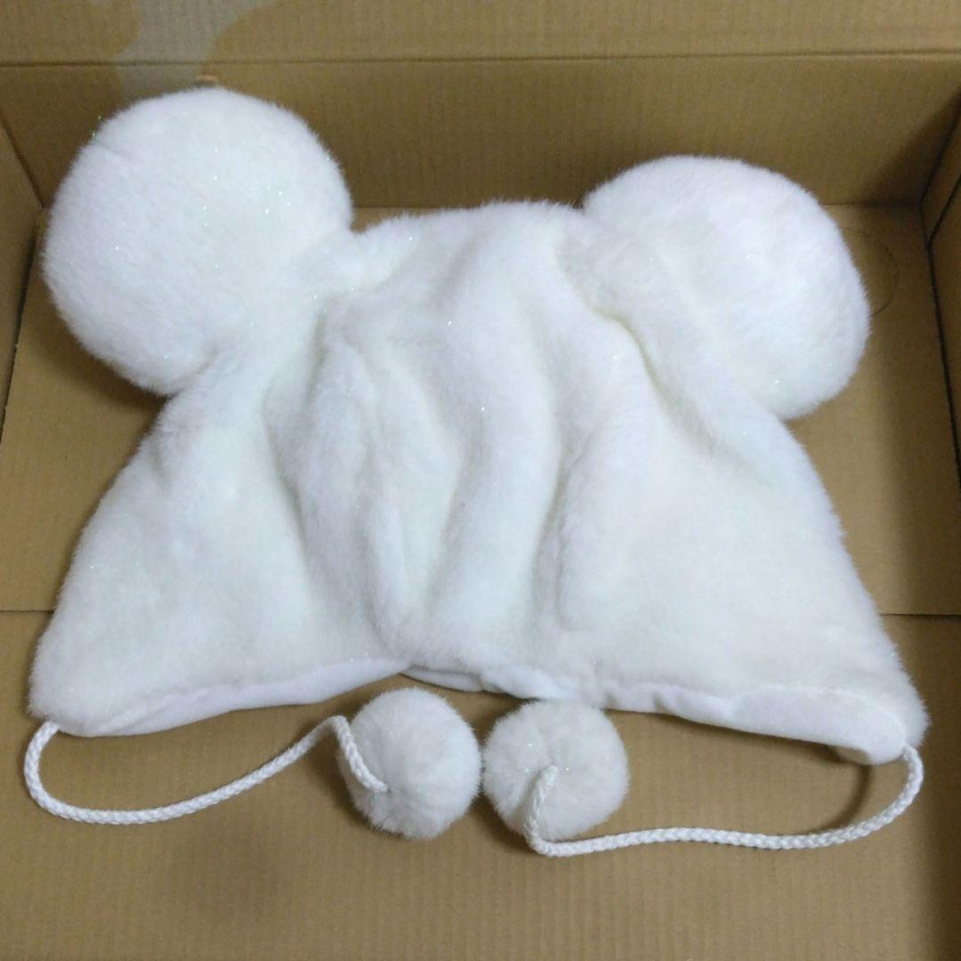 ディズニー　ミッキー　ファンキャップ　白　黒　セット　ペア　ぬいぐるみ　帽子