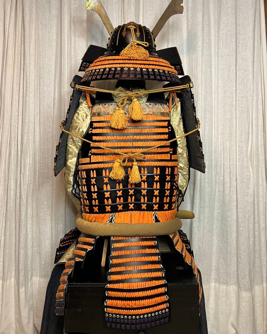 【BLACK】美品！丸武産業製　日本 甲冑 鎧 一式『清掃除菌 済』