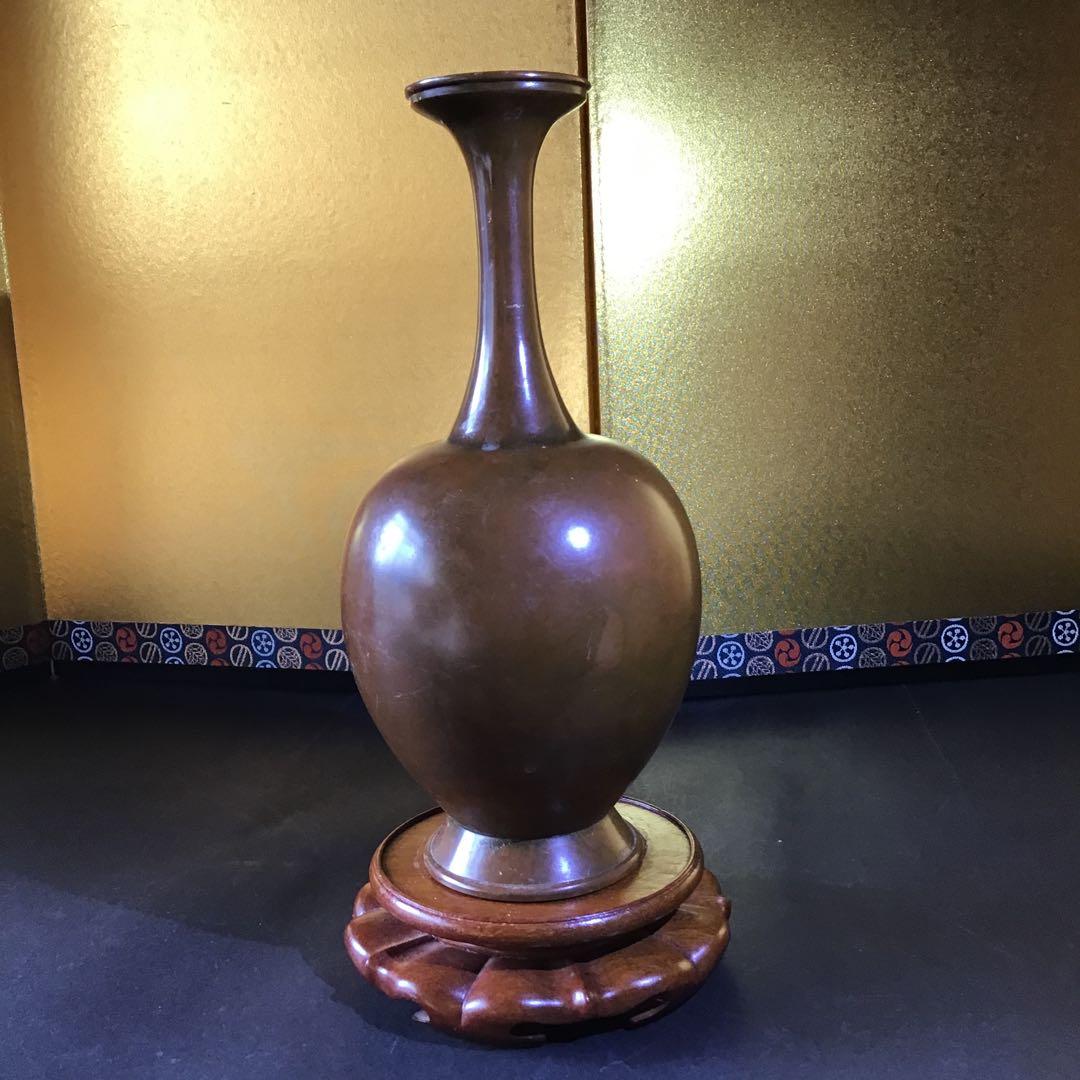 古銅鶴首瓶　　　　　　z2