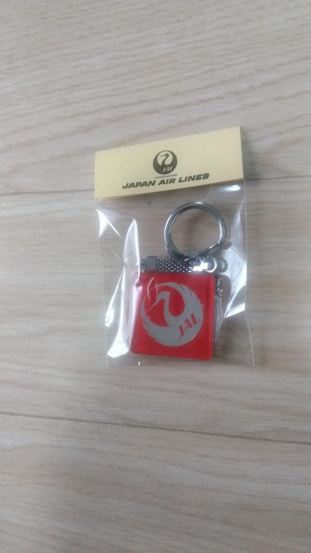 【新品未開封】JAL 鶴丸 キーホルダー （裏面鏡）超希少