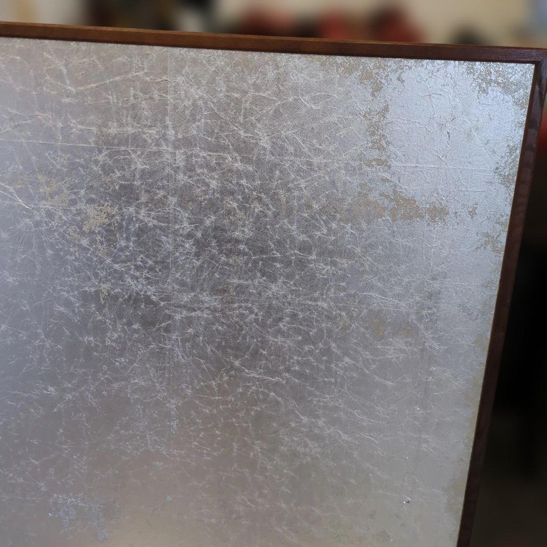 風炉先屏風　屏風　両面開き　銀紙　茶道具　茶道　間仕切り