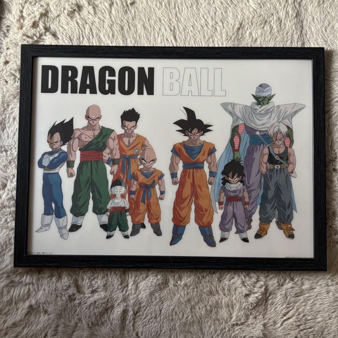 【A3サイズ】　ドラゴンボール 孫悟空　集合　額入り　イラスト　ポスター