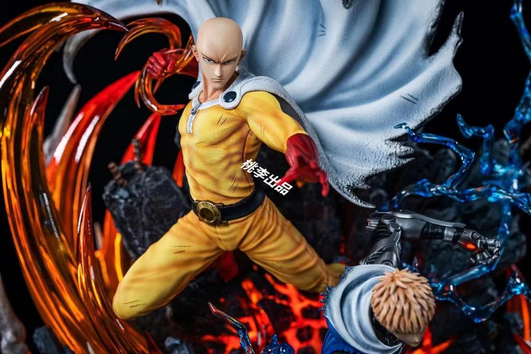 新品未開封『ワンパンマン』サイタマ＆ジェノス  ガレージキット スタチュー