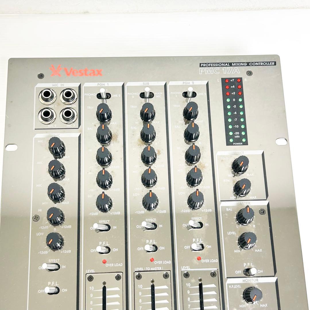 希少動作品 Vestax 3ch DJミキサー PMC-17A ベスタクス